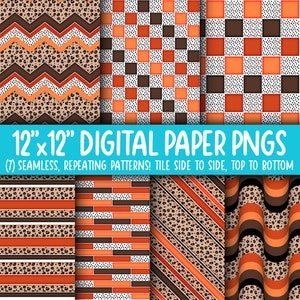 Wallpaper Achtergrond - Digitaal Papier | Naadloos | Chevron, baksteen, strepen, golvende retro | Herfst, Thanksgiving, Luipaard, Polka Dot WA55LL-A183
