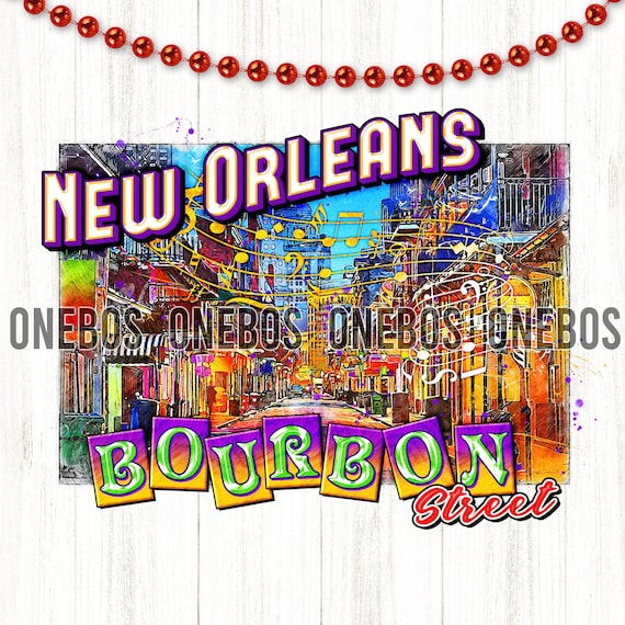 New Orleans Louisiana Bourbon Street French Quarter T-Shirt New Orleans Louisiana Bourbon Street French Quarter T-Shirt