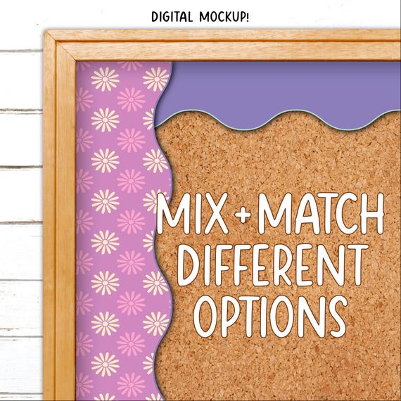 Borders for Bulletin Boards | Print & Cut, Seamless | Floral