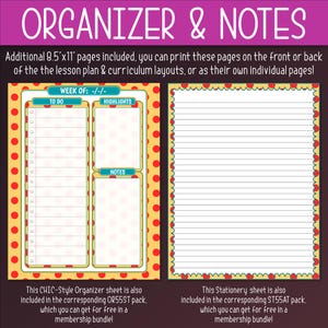 Lesson Plan Sheets & Curriculum Maps editable Polkadot, Mini Dot ...