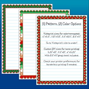 Stationery Pack | Printable & Vistaprint Compatible | Polkadots, Mini ...