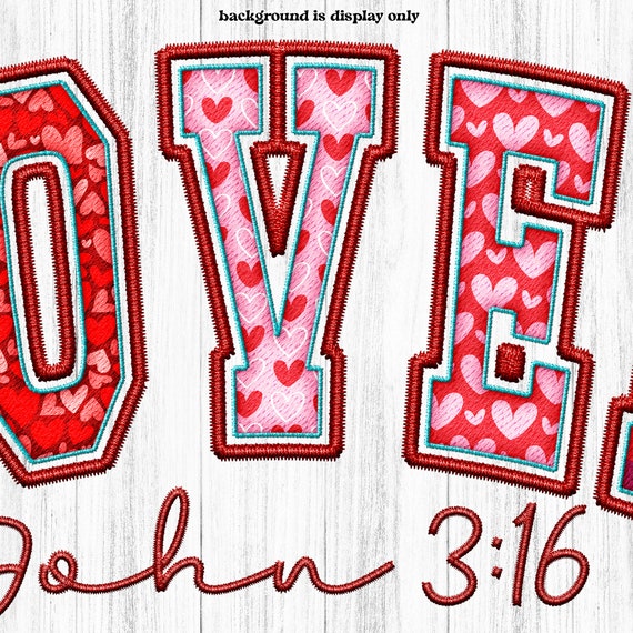Loved John 3:16 Embroidery Tee Loved John 3:16 Embroidery Tee