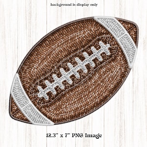 Football PNG, Football Sequin Faux Embroidery Clipart, Digital Download Design, Sublimation, Transfer Printable Art, Football Shirt Design