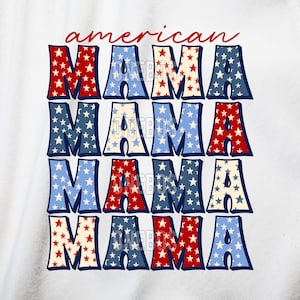 Retro American MAMA PNG, Cute Boho mama mama mama sublimazione, taglio di stampa, download digitale patriottico, 4 luglio Summertime Mama, Musica
