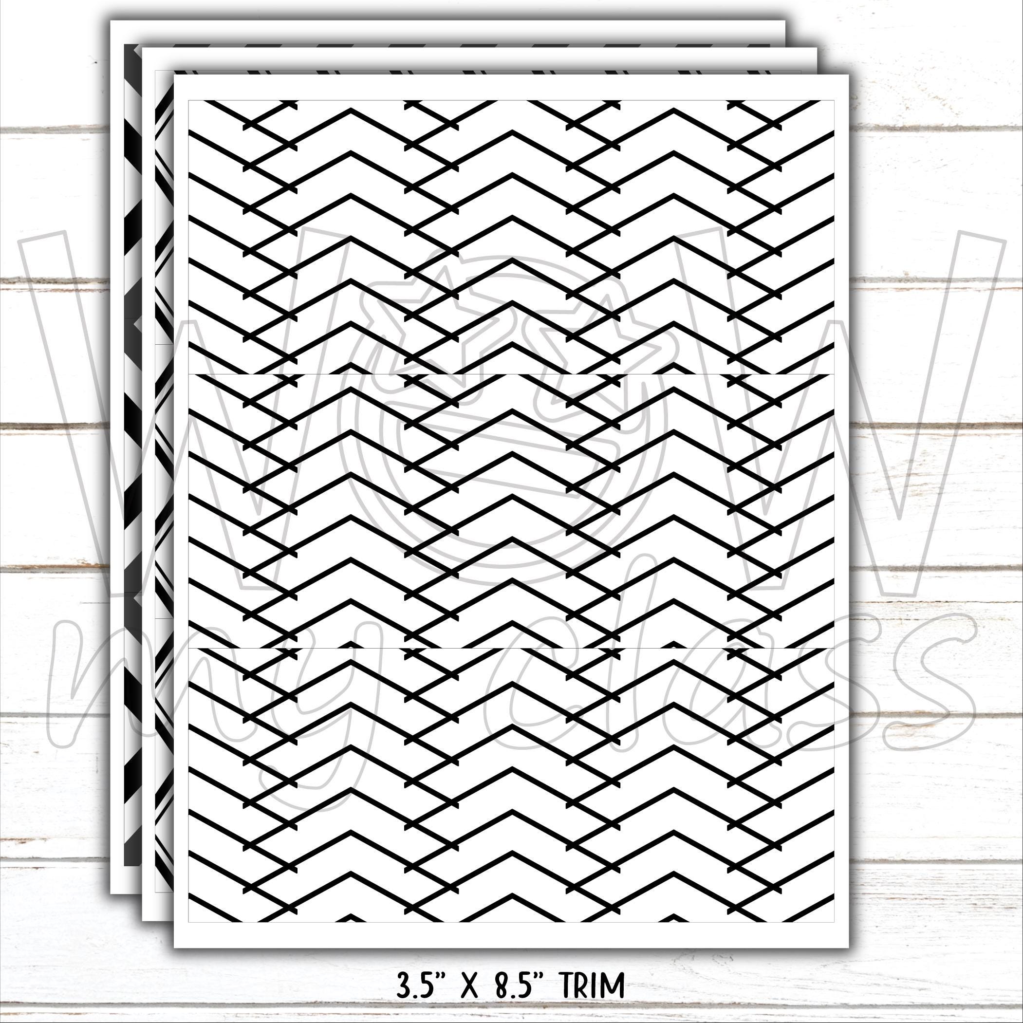 Borders for Bulletin Boards | Print & Cut, Seamless | Black, White