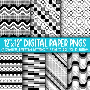 Behangachtergrond: digitaal papier | Naadloos | Zwart, wit, inktbesparing, stippen, diagonale strepen, handgetekende raster WA55LL-A238