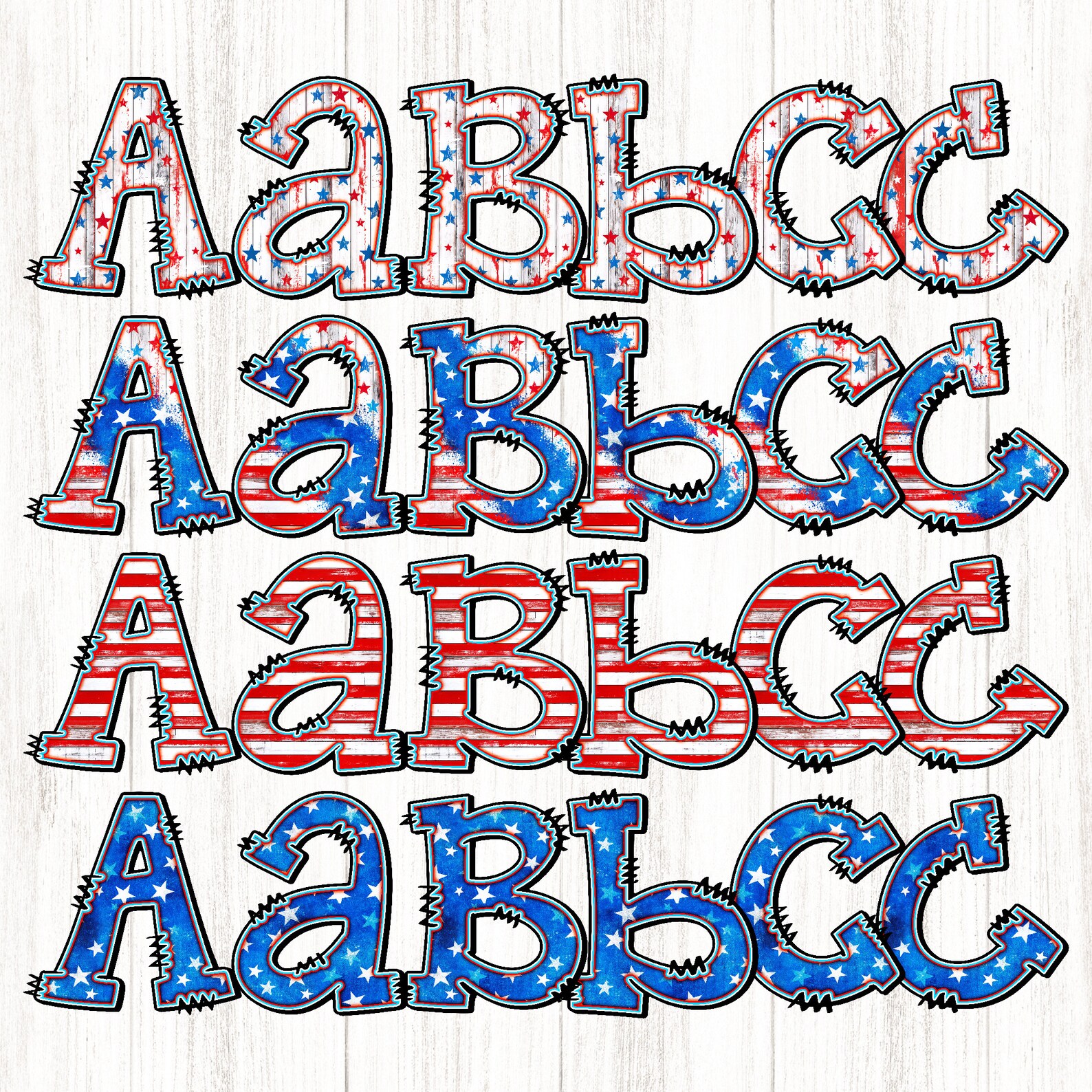 Stripes Alpha Pattern Stars N Stripes Alpha Bundle of 4 Designs, Stars, Stripes, Grunge ...