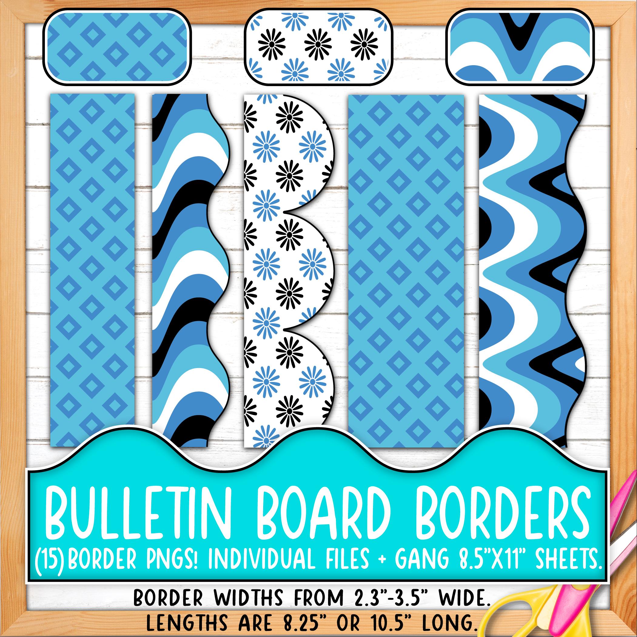 Borders様　⭐️2174 Borders for Bulletin Boards | Print & Cut, Seamless | Flowers