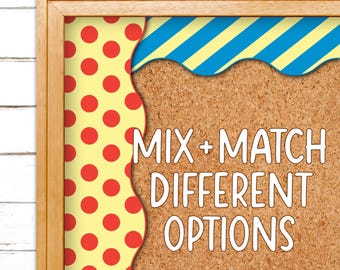 Borders for Bulletin Boards | Print & Cut, Seamless | Grid