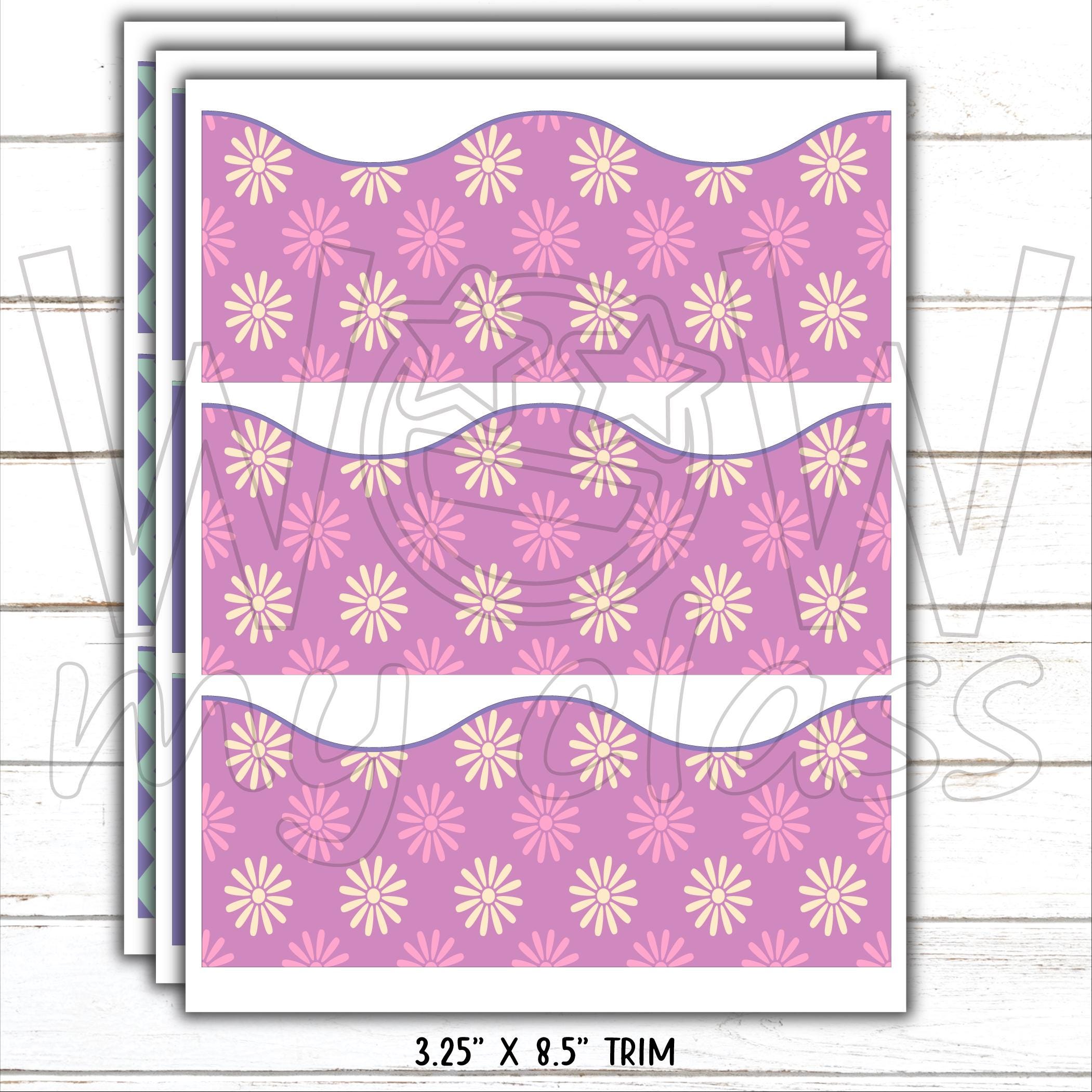 Borders for Bulletin Boards | Print & Cut, Seamless | Floral