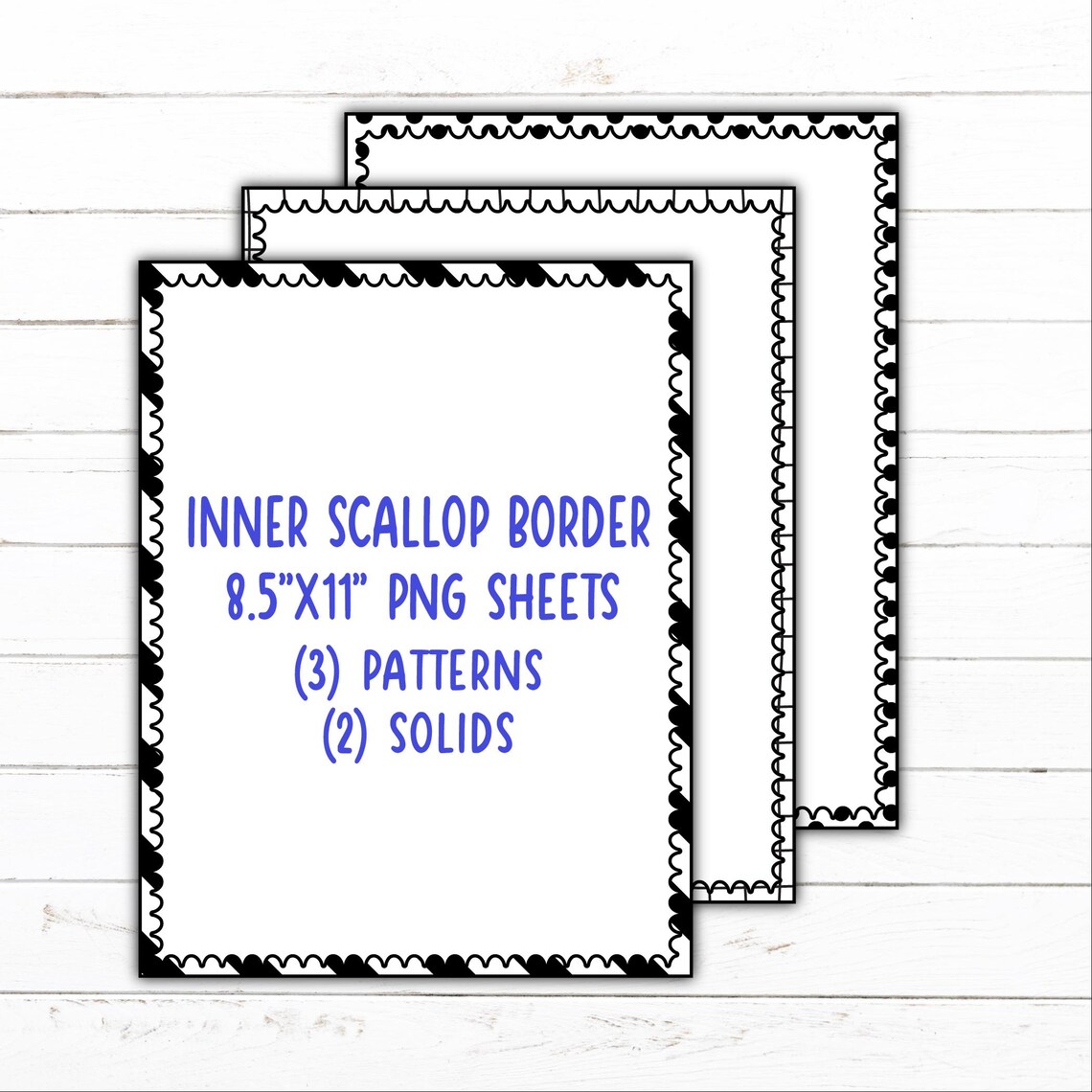 Framed Page Templates, Certificate & Award Style | Black, White, Ink ...