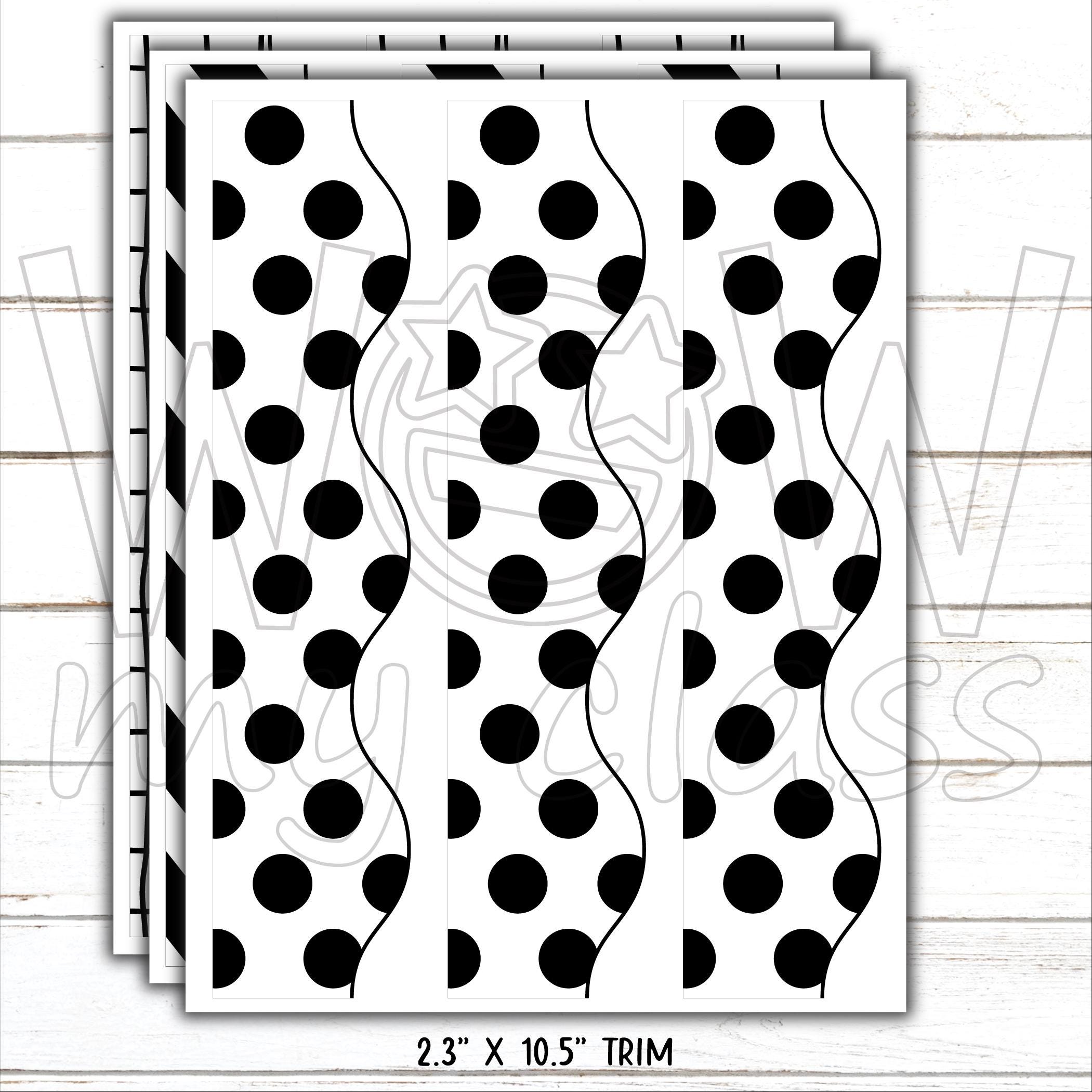 Borders for Bulletin Boards | Print & Cut, Seamless | Black, White