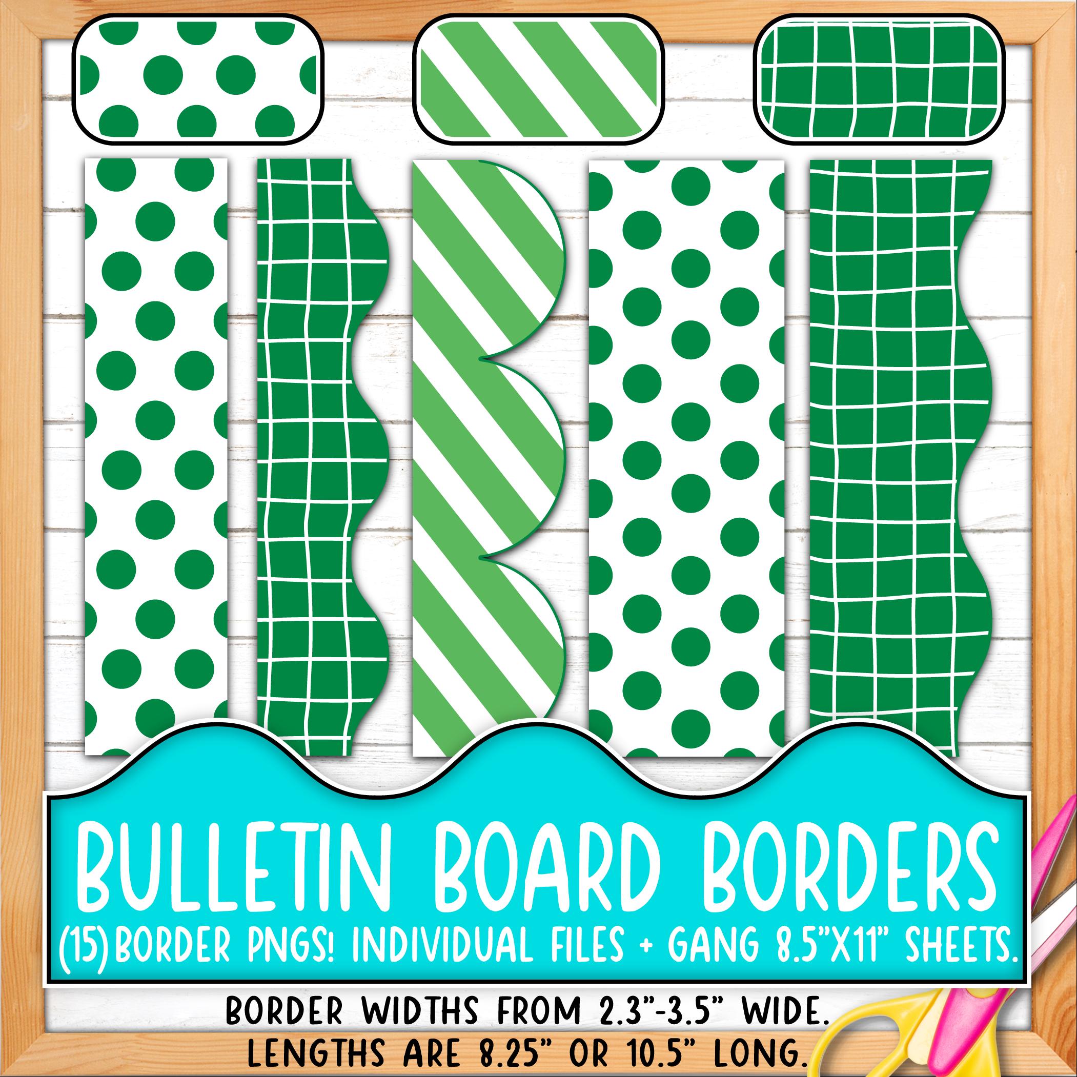 Borders for Bulletin Boards | Print & Cut, Seamless | Hand Drawn