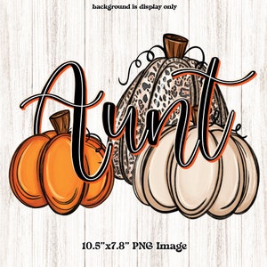 Tante Kürbis PNG, Clipart für Herbst, Thanksgiving, Handgezeichnete Linienschrift Schwarz & Orange, Doodle Kürbis, Trio, Beige Orange Leopard, Druck