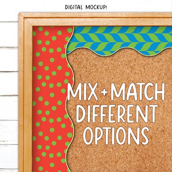 Borders for Bulletin Boards | Print & Cut, Seamless | Geometric