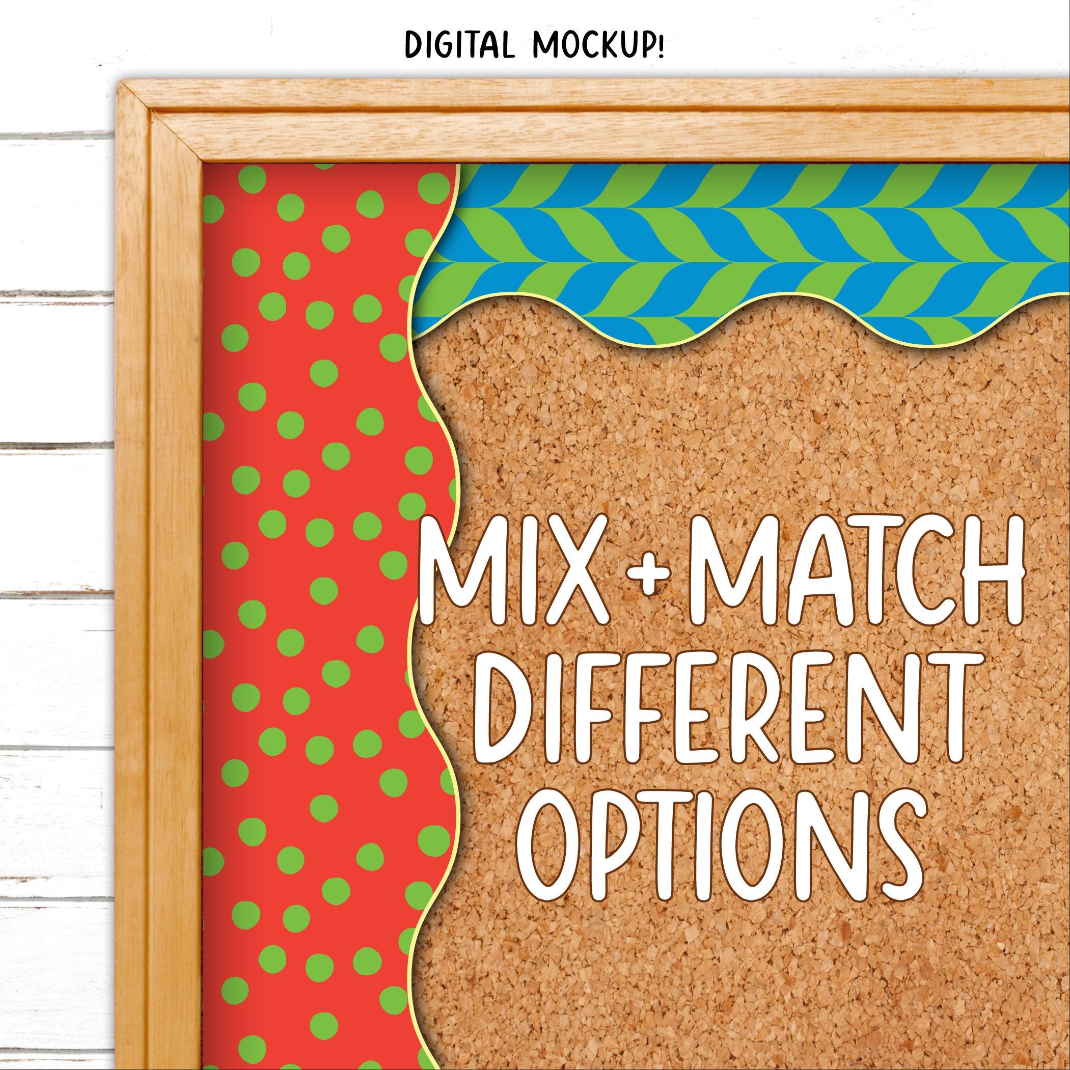 Borders for Bulletin Boards | Print & Cut, Seamless | Geometric