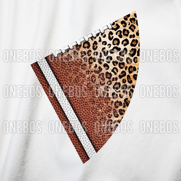 Leopard Football Split Sleeve Patch PNGs, Sleeve Sublimation, Cheetah Pattern Digital Download, Oversized Short Sleeve for Bleach Tee