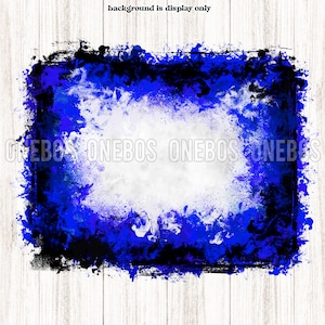 Grunge Royal Blue Achtergrond, Backsplash, Distress Frame, Vintage, Splatter, Doos, Vierkante Rechthoek, Bleach Sublimatie