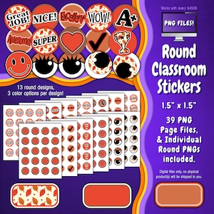 Stickerpakket | Individuele digitale stickers en Avery-velsjablonen | Bruin, Bladeren, Herfst, Val, Pompoen, Bruin, Blad, Chevron ST55CK-A178