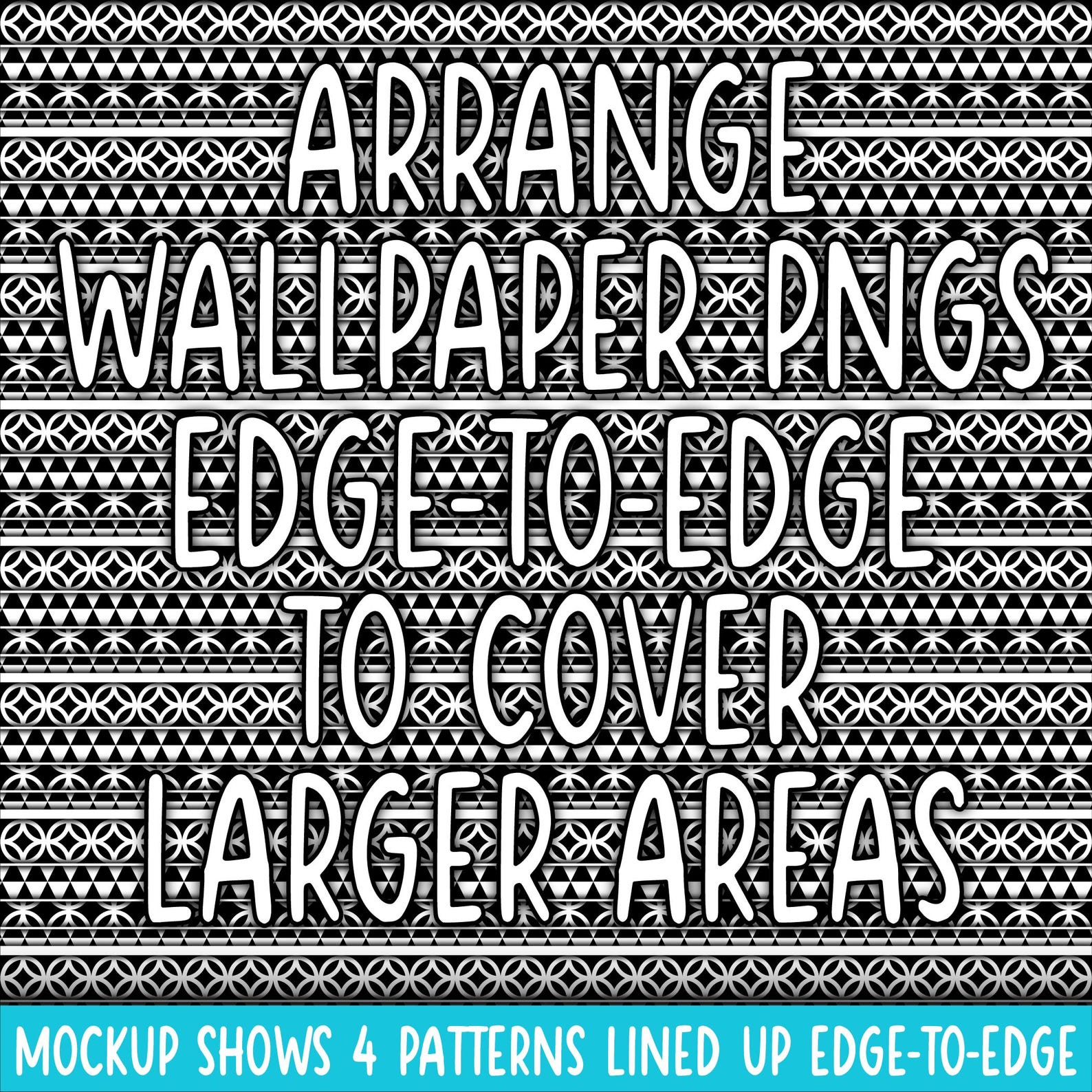Wallpaper Background - Digital Paper | Seamless | Black, White, Use ...
