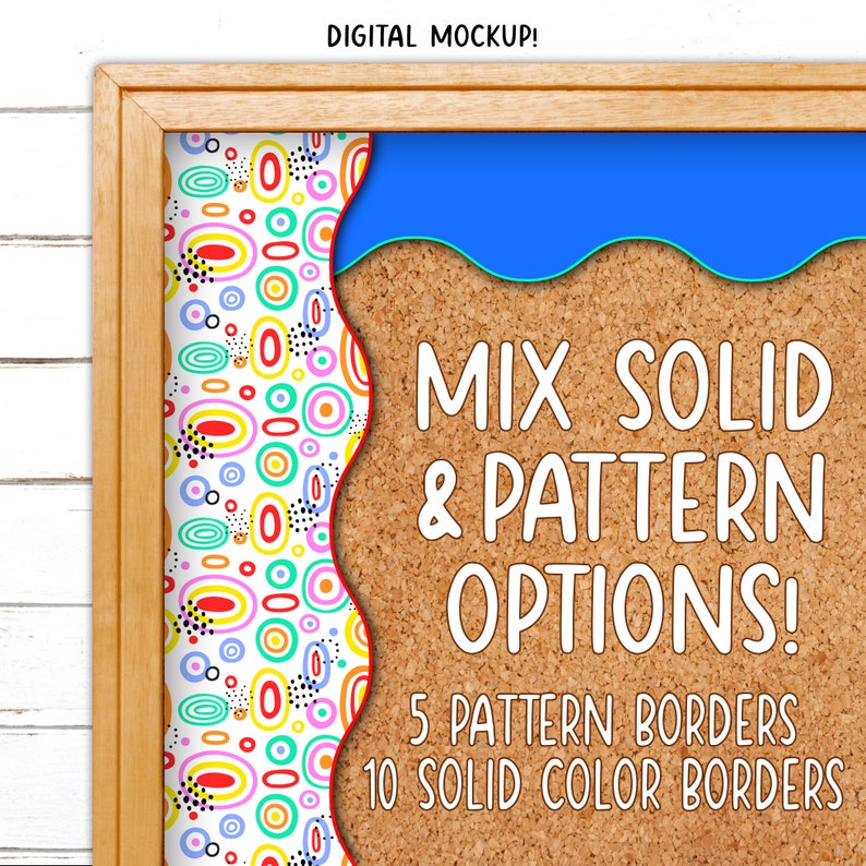 Borders for Bulletin Boards | Print & Cut, Seamless | Classroom Board ...
