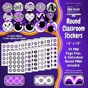 Stickerpakket | Individuele digitale stickers en Avery-velsjablonen | Bloemen, diamanten, geruit, groovy, groen, zwart, wit ST55CK-A266