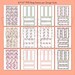 Digital Bookmarks (printable), Clipart Bundle Set of 12 | Lined & Blank ...