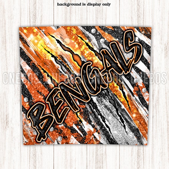 Cincinnati Bengals Inspired Graffiti Tumbler