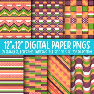 Wallpaper Achtergrond - Digitaal Papier | Naadloos | Chevron, baksteen, strepen, golvende retro | Strepen, stippen, levendig, helder, opvallend WA55LL-A221