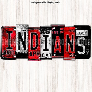 Acuarela Matrícula Indians PNG, Black Red White, Leopard, Black, Sublimation School Mascot Word Print, Print Cut, Art