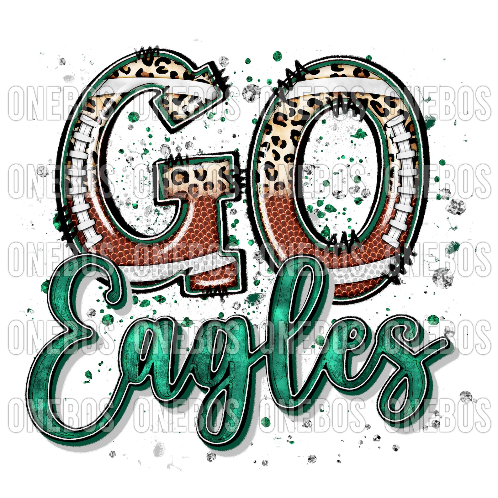 Go Eagles PNG Digital Download Clipart Design With Doodle - Etsy