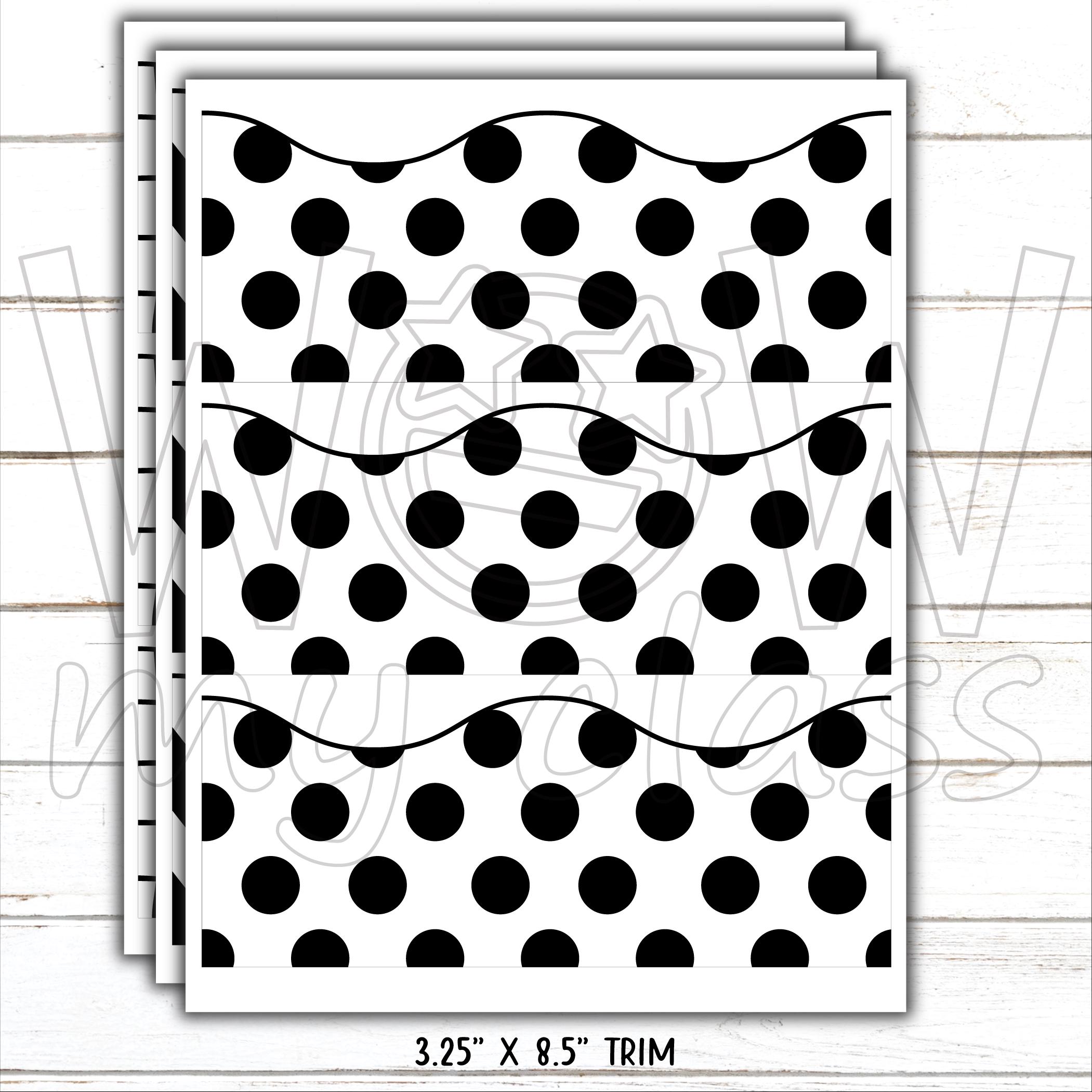 Borders for Bulletin Boards | Print & Cut, Seamless | Black, White