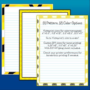 Stationery Pack | Printable & Vistaprint Compatible | Flowers, Diamonds ...