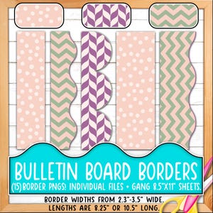 Rahmen für Pinnwände | Drucken & Schneiden, Nahtlose | Geometrisch, Chevron, PolkaDot, Gitter, Rasse, Boho, Lila, Grün, Hellbraun, Pfirsich BO55BO-A249