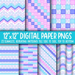 Wallpaper Achtergrond - Digitaal Papier | Naadloos | Chevron, baksteen, strepen, golvende retro | Geweven, geruit, geometrisch, pastel, paars WA55LL-A212