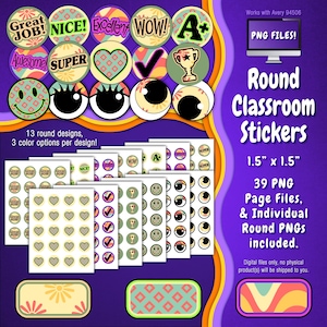 Stickerpakket | Individuele digitale stickers en Avery-velsjablonen | Bloemen, diamant, ruit, boho, rustig, geel, groenblauw, koraal ST55CK-A262