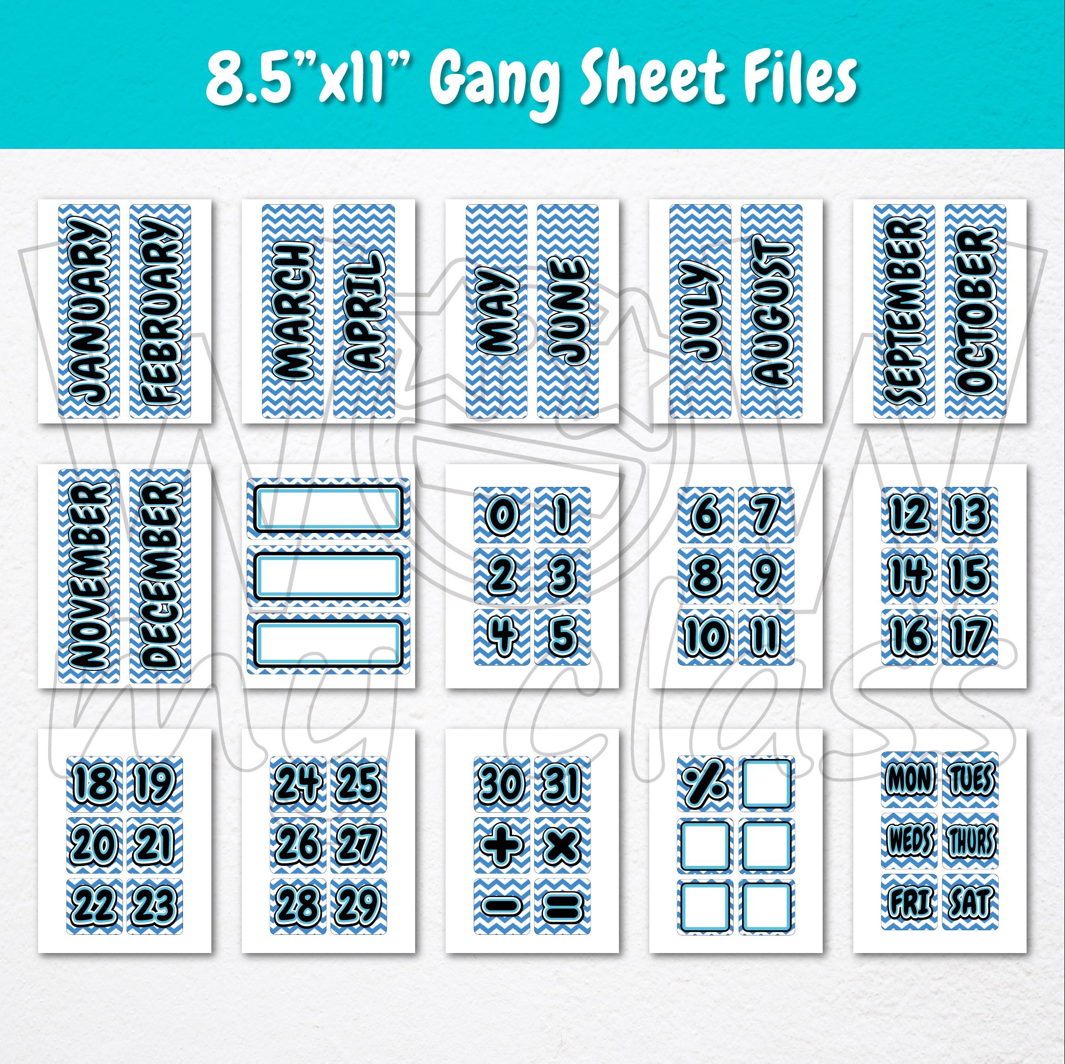 Wall Calendar - Pocket Chart for Teachers | Geometric Shapes, Circles ...