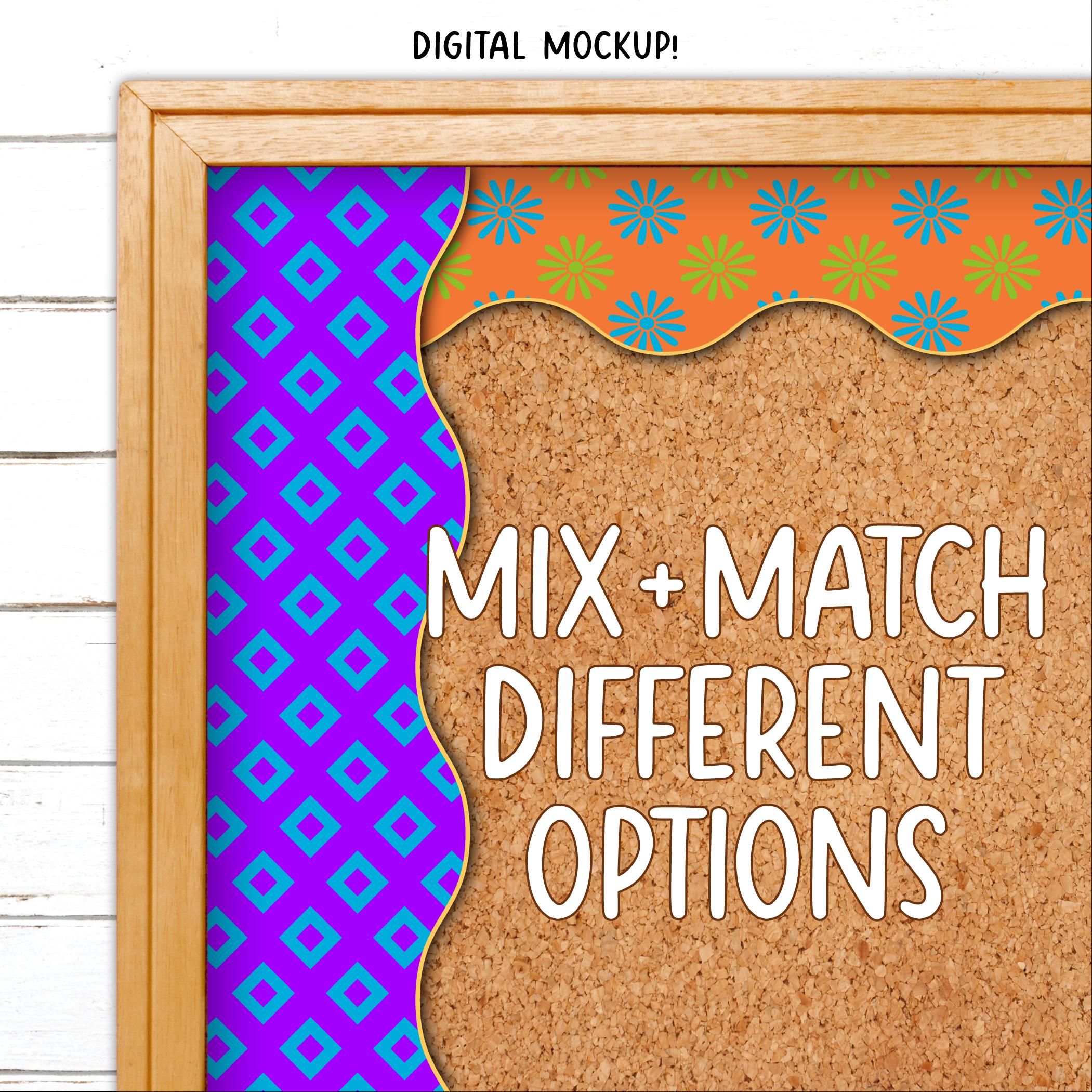 Borders for Bulletin Boards | Print & Cut, Seamless | Floral