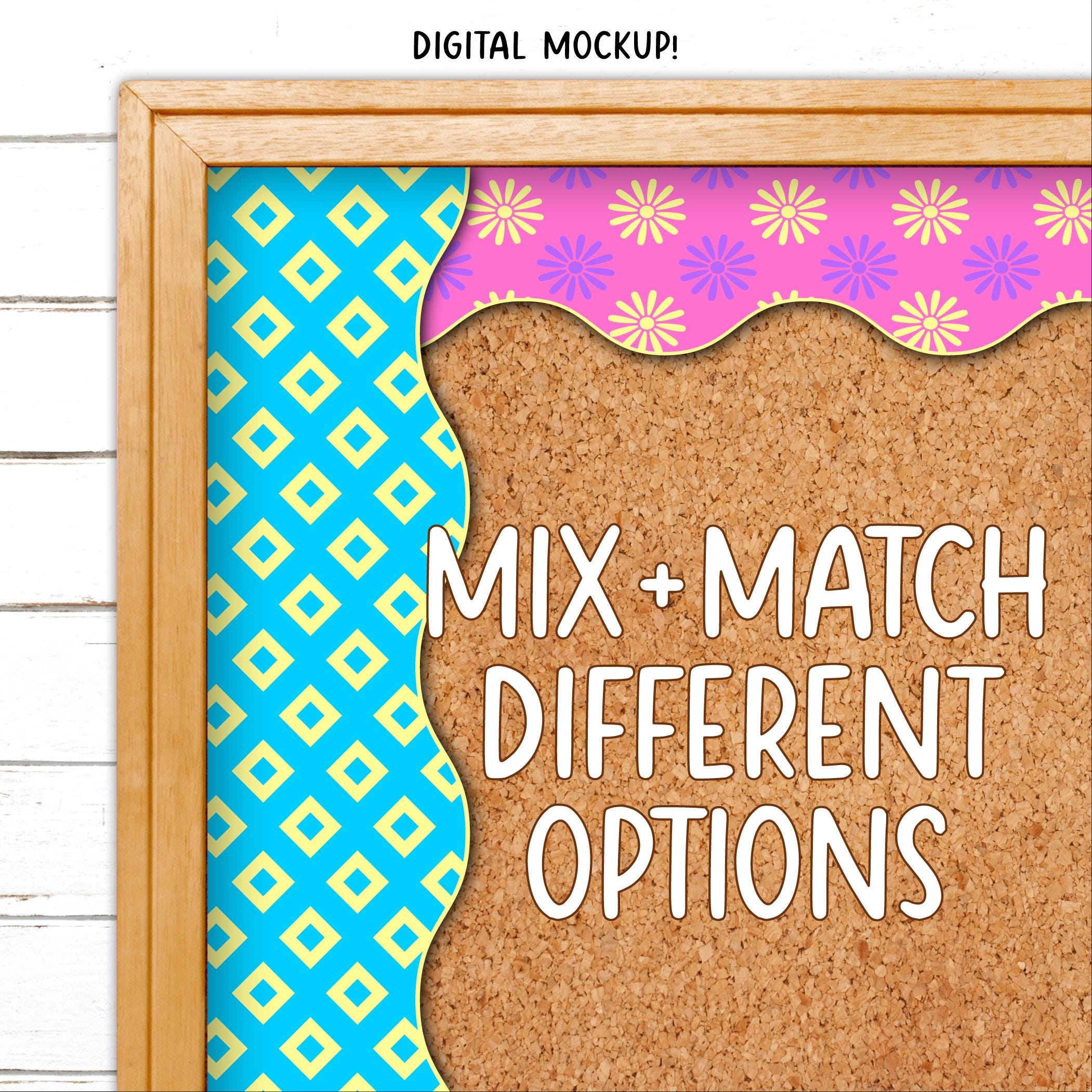 Borders for Bulletin Boards | Print & Cut, Seamless | Floral