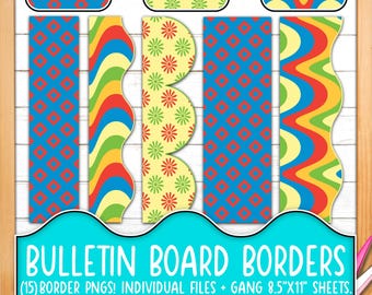 Borders for Bulletin Boards | Print & Cut, Seamless | Floral