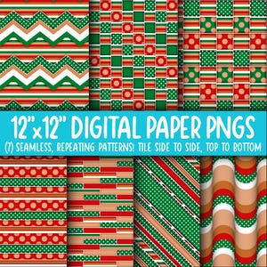 Behangachtergrond: digitaal papier | Naadloos | Stippen, stippen, strepen, meerkleurig, rood, groen, blauw, geelbruin, groenblauw, perzik WA55LL-A230