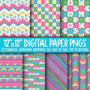 Wallpaper Achtergrond - Digitaal Papier | Naadloos | Chevron, baksteen, strepen, golvende retro | Bloemenspatten, golvende tie-dye strepen WA55LL-A222