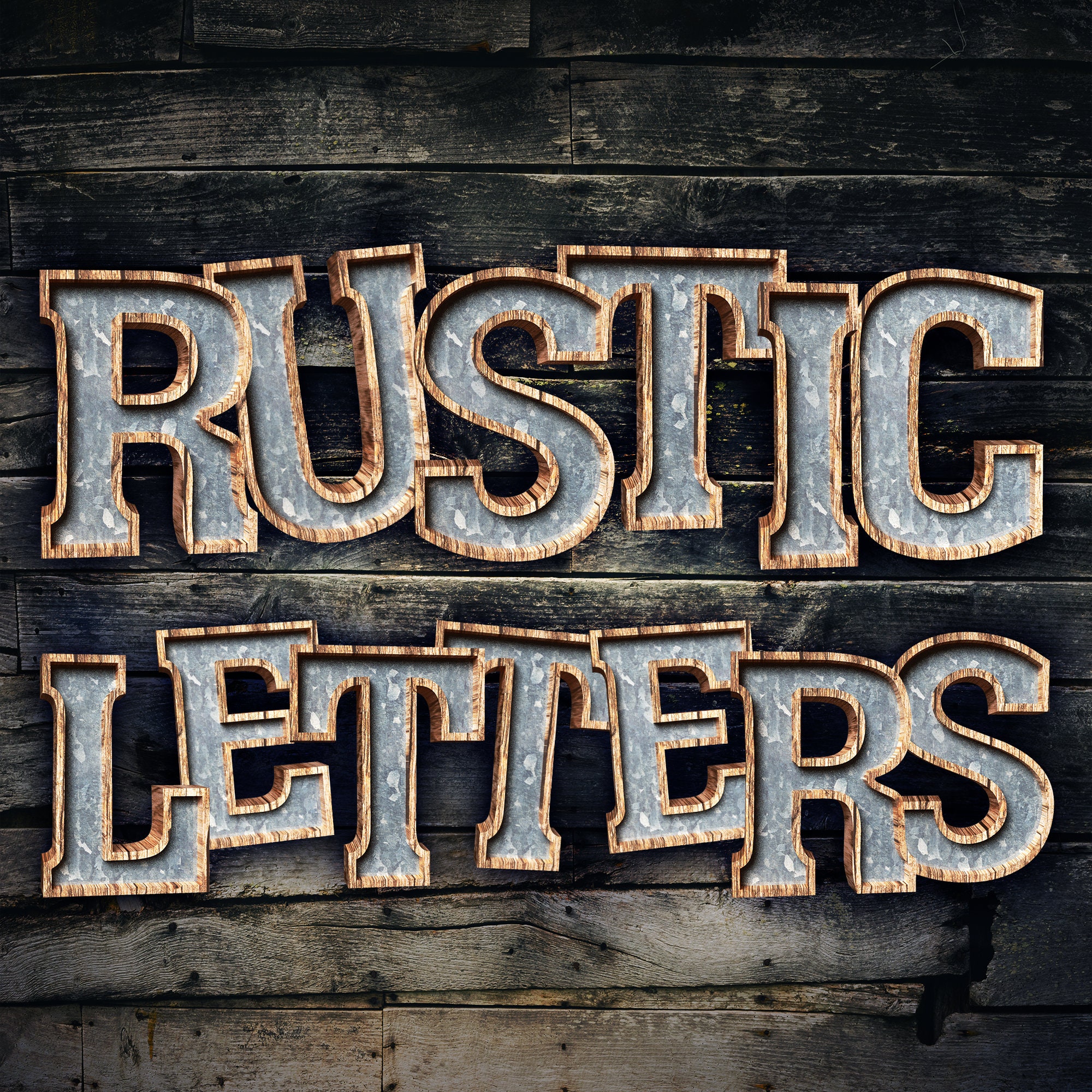 Galvanized Metal Letters Etsy Ireland