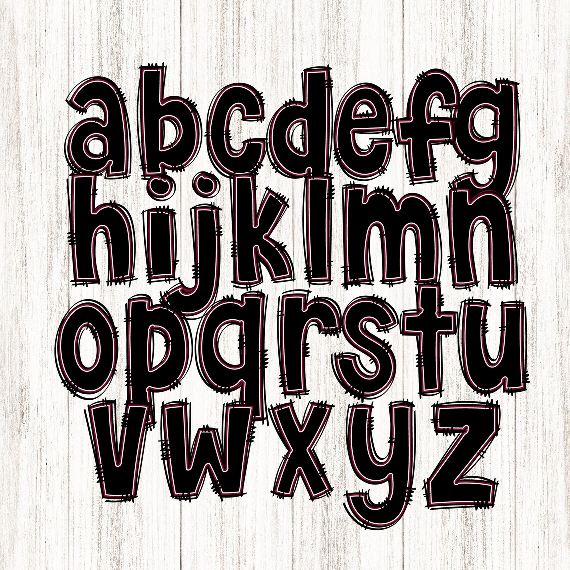 Big Pattern Alphabet Bundle 20 Sets Funky Plaid Polka Dot - Etsy