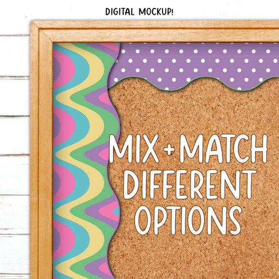 Borders for Bulletin Boards | Print & Cut, Seamless | Classroom
