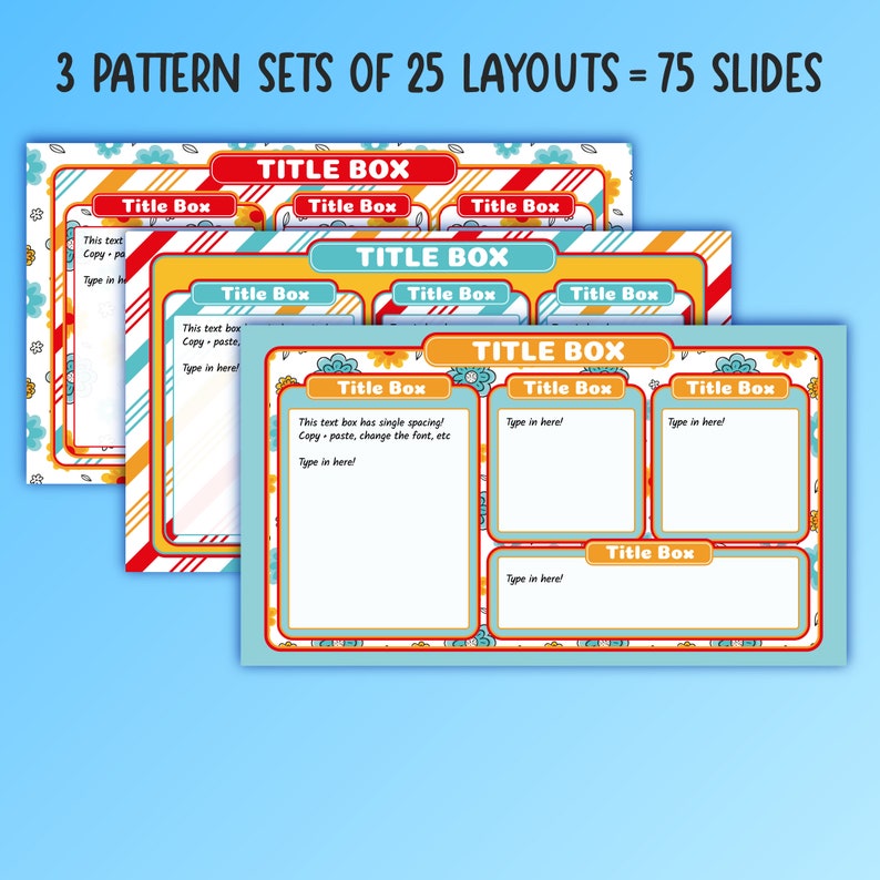 Printable Slide Google Slide & Powerpoint Templates (editable) | Sunny, Spring, Summer ...