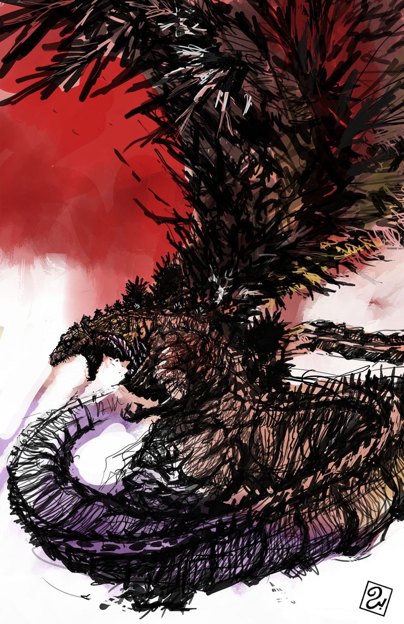 godzilla shin tail
