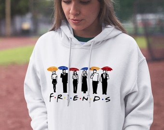 Friends TV Show Hoodie Friends Hooded Sweatshirt Warm Pullover Gift For Friend Merchandie Sweater Friends TV Series Fan Gift CP6200