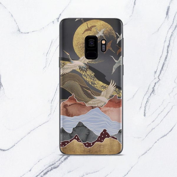 Mountains Cover for Samsung S21 Plus Nature Samsung Note 20 Ultra Case Cranes Silicone Case for Samsung S21 Ultra TPU Flexible Cover CP6394