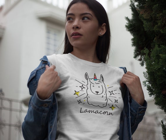 Llamacorn Shirt Llama T Shirt for Women 